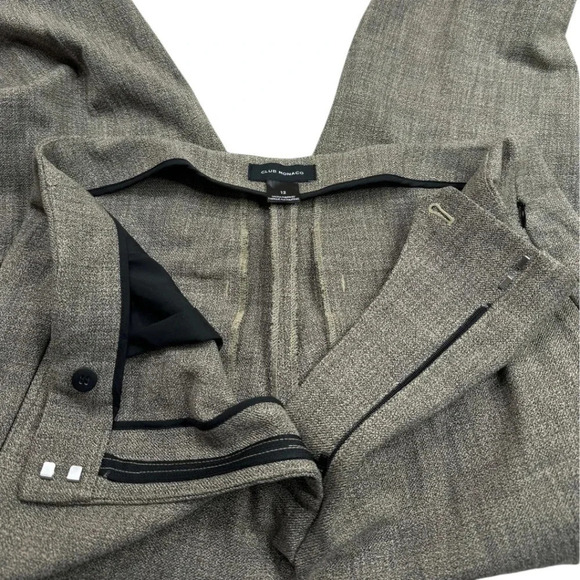 Club Monaco Slit Detail Pant Trousers Size 12 - Picture 9 of 13